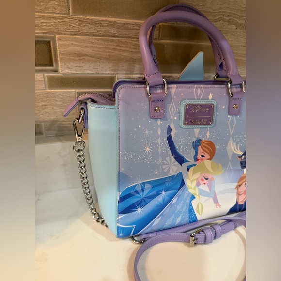 Loungefly Disney Frozen Princess Castle Crossbody Bag Purse - Picture 5 of 16